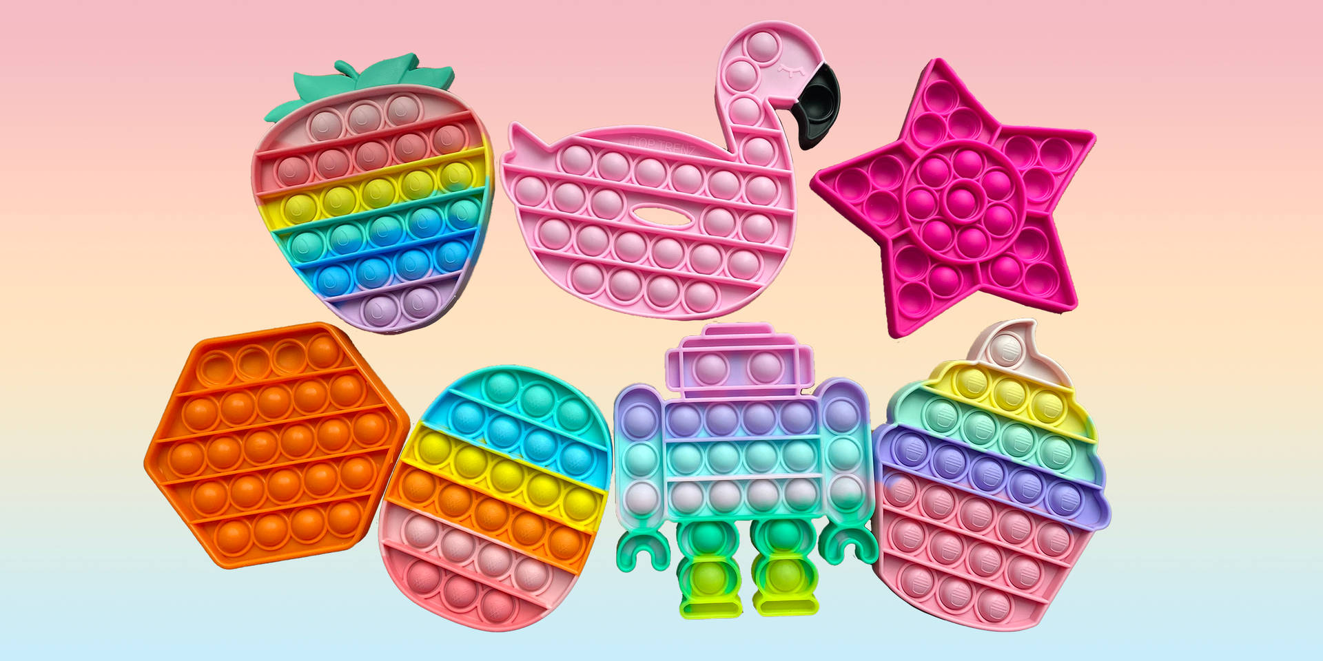 Adorable Pop It Toys Background