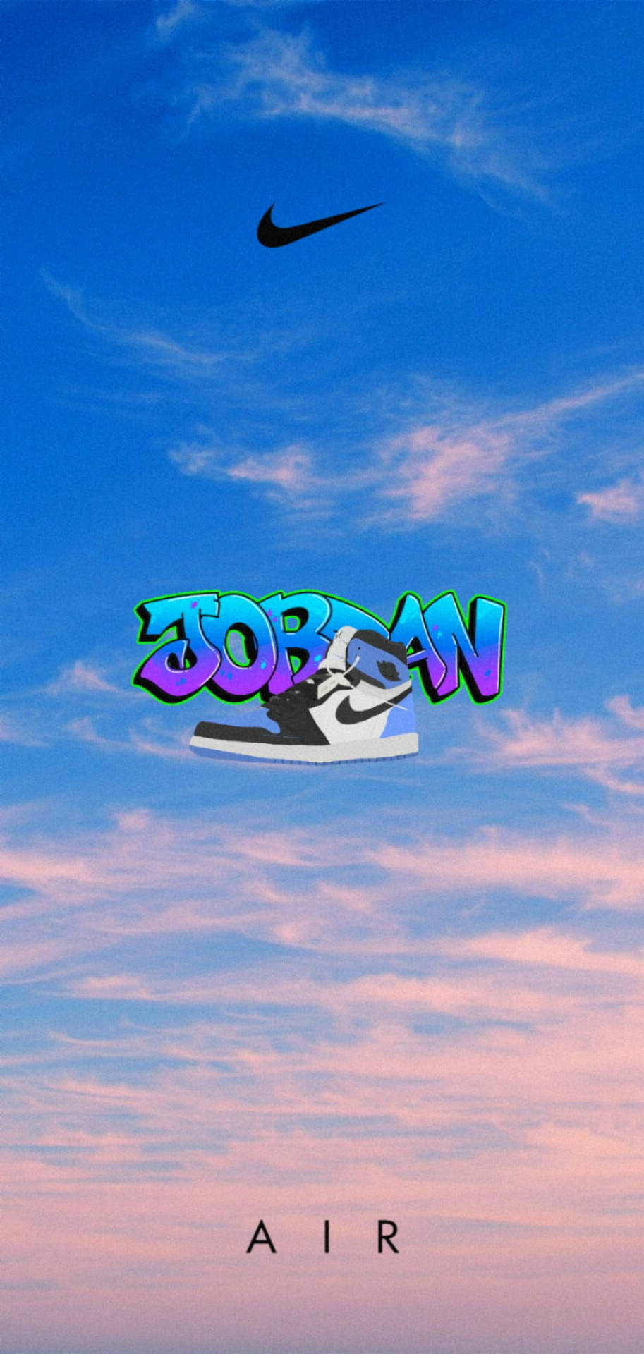 Adorable Poster Of Nike Jordan 1 Background