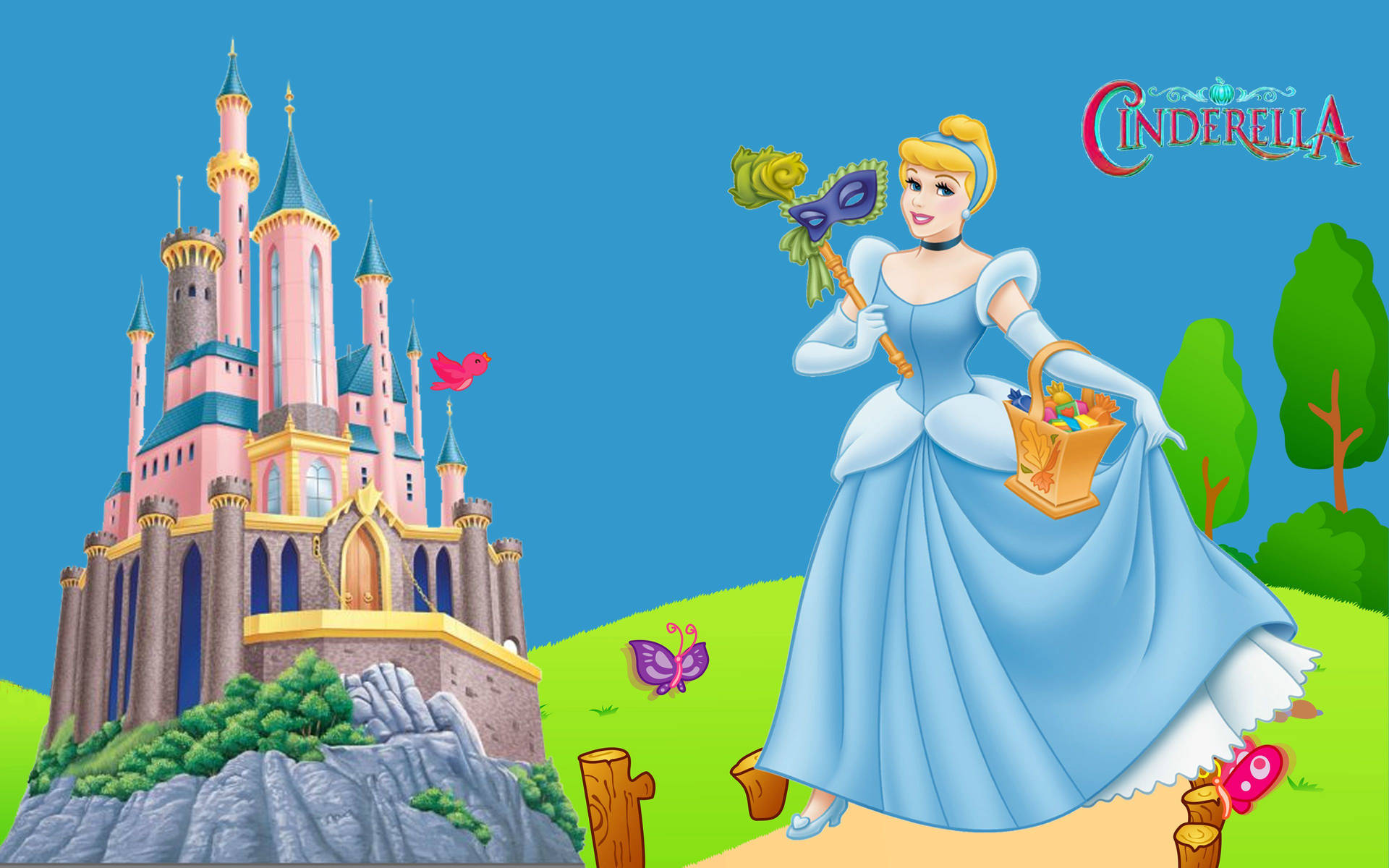 Adorable Princess Cinderella Background