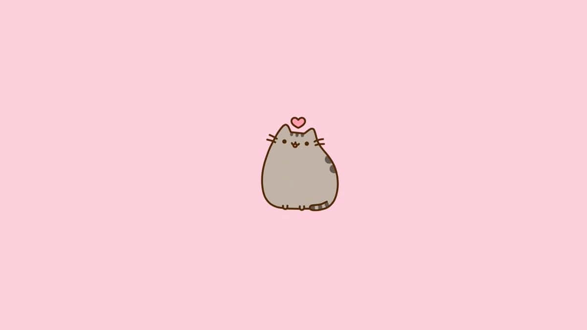 Adorable Pusheen Kawaii Character Background