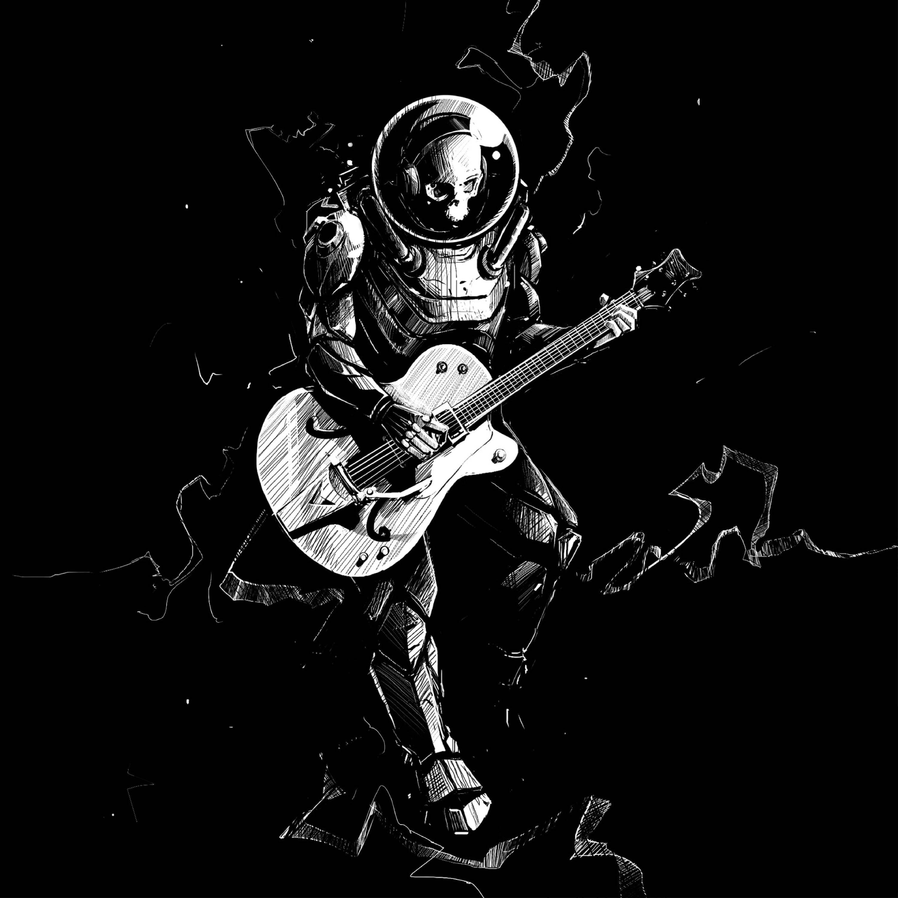 Adorable Rockstar Skeleton Iphone Wallpaper Background