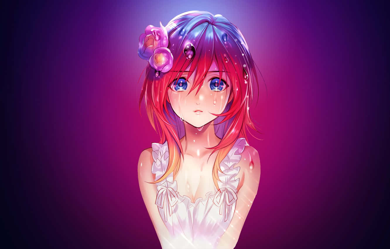 Adorable Sad Colorful Anime