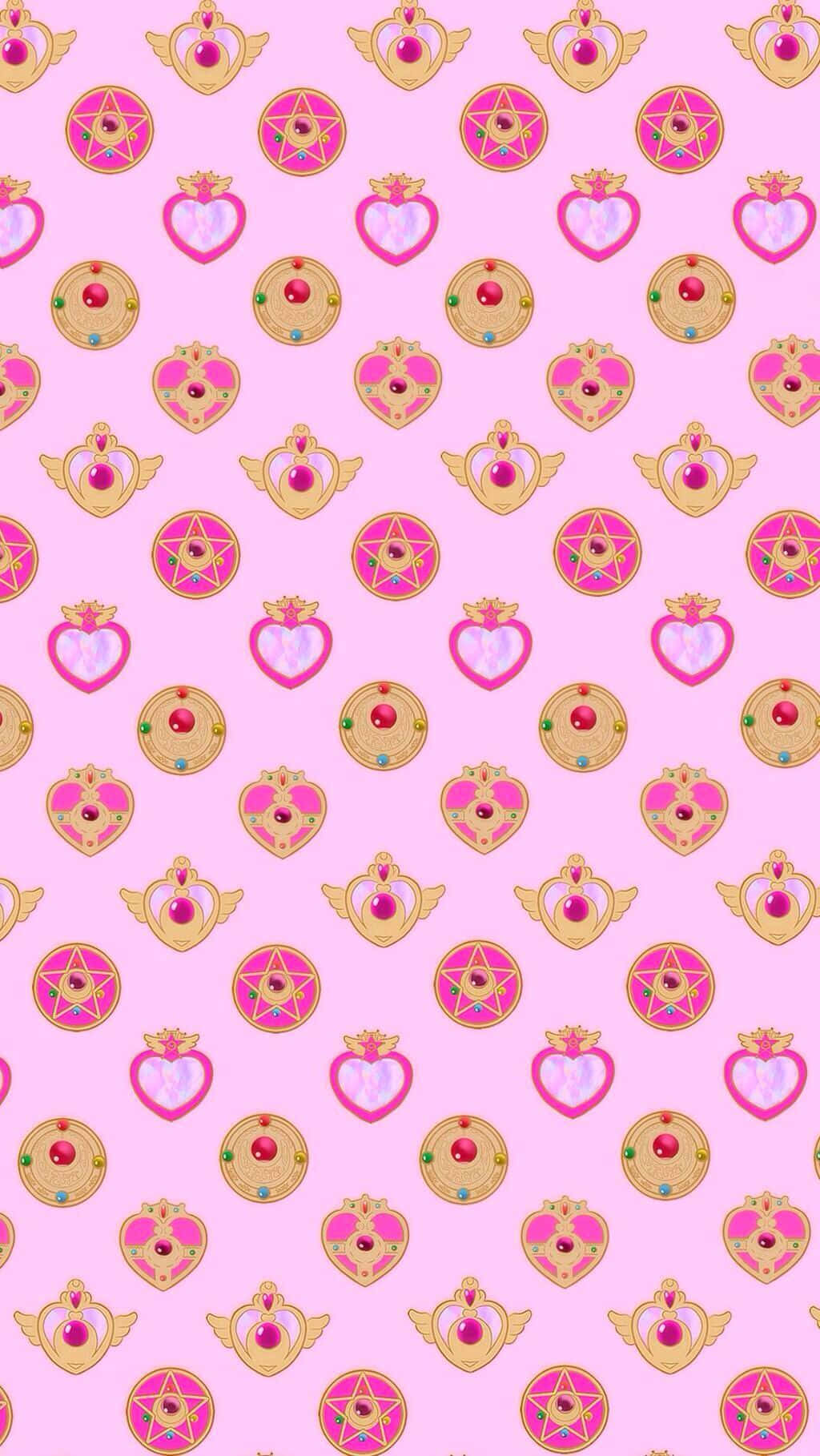 Adorable Sailor Moon Pattern To Brighten Your Day Background