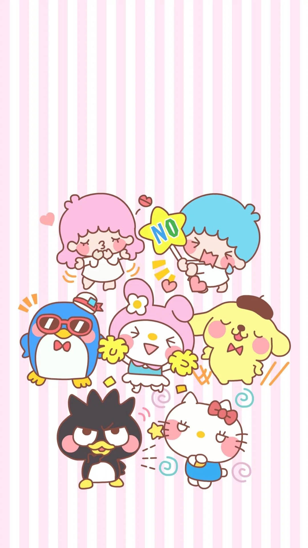 Adorable Sanrio Characters Ready To Brighten Your Day Background