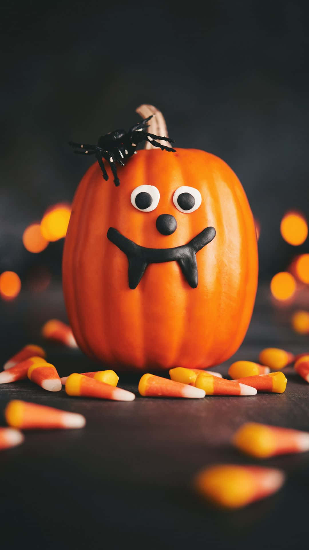 Adorable Smiling Pumpkin Background