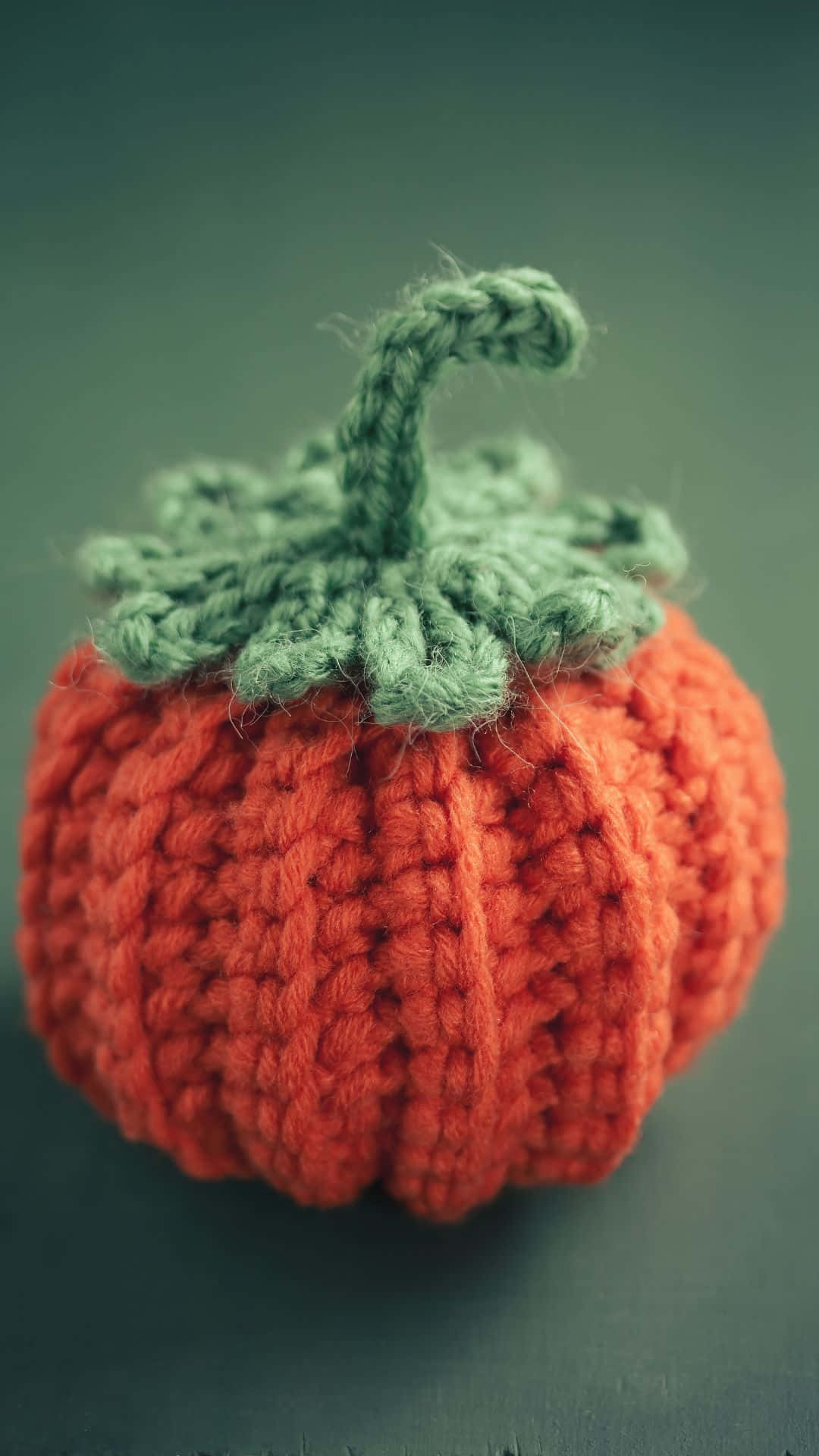 Adorable Smiling Pumpkin On Rustic Background