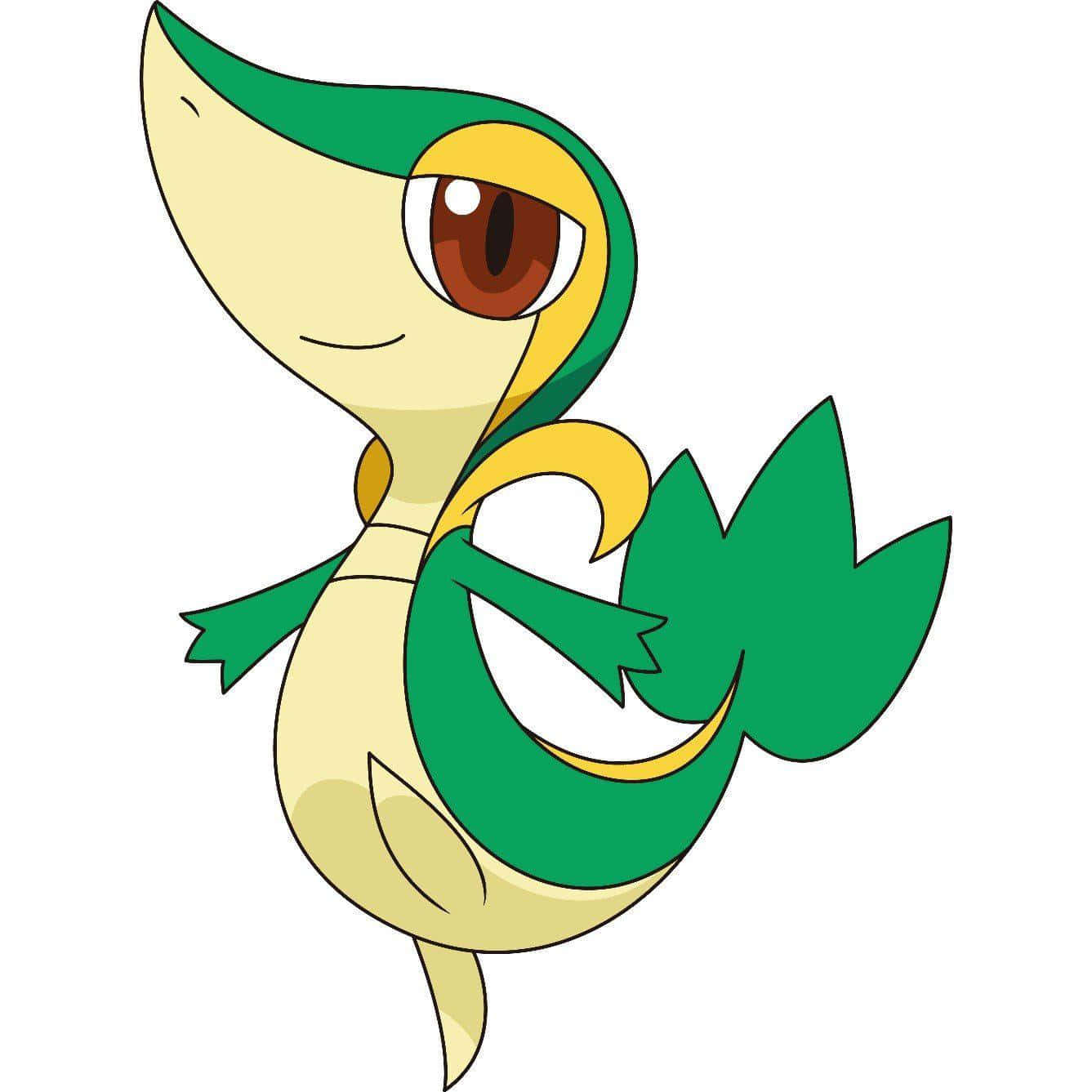 Adorable Snivy Striking A Pose In Nature Background