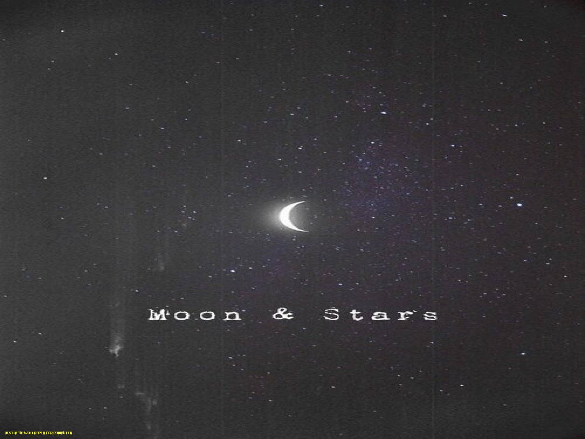 Adorable Stars And Moon Desktop Background
