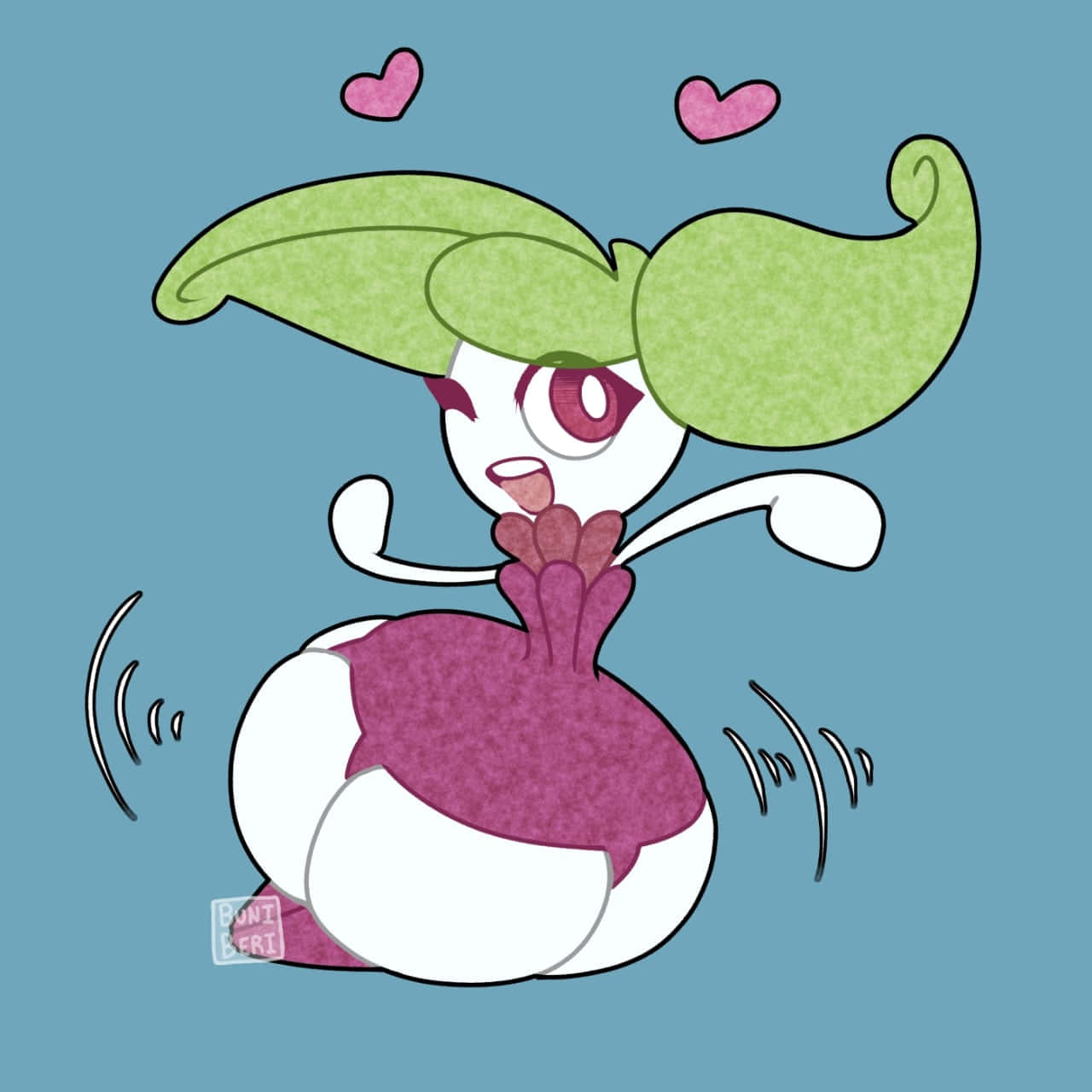 Adorable Steenee In Animated Pokemon Universe Background