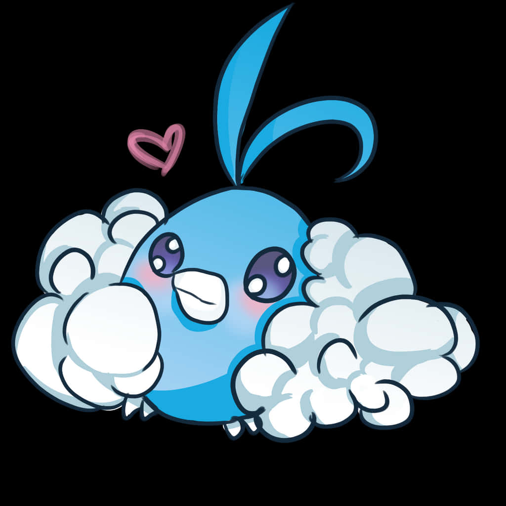 Adorable Swablu Art Background