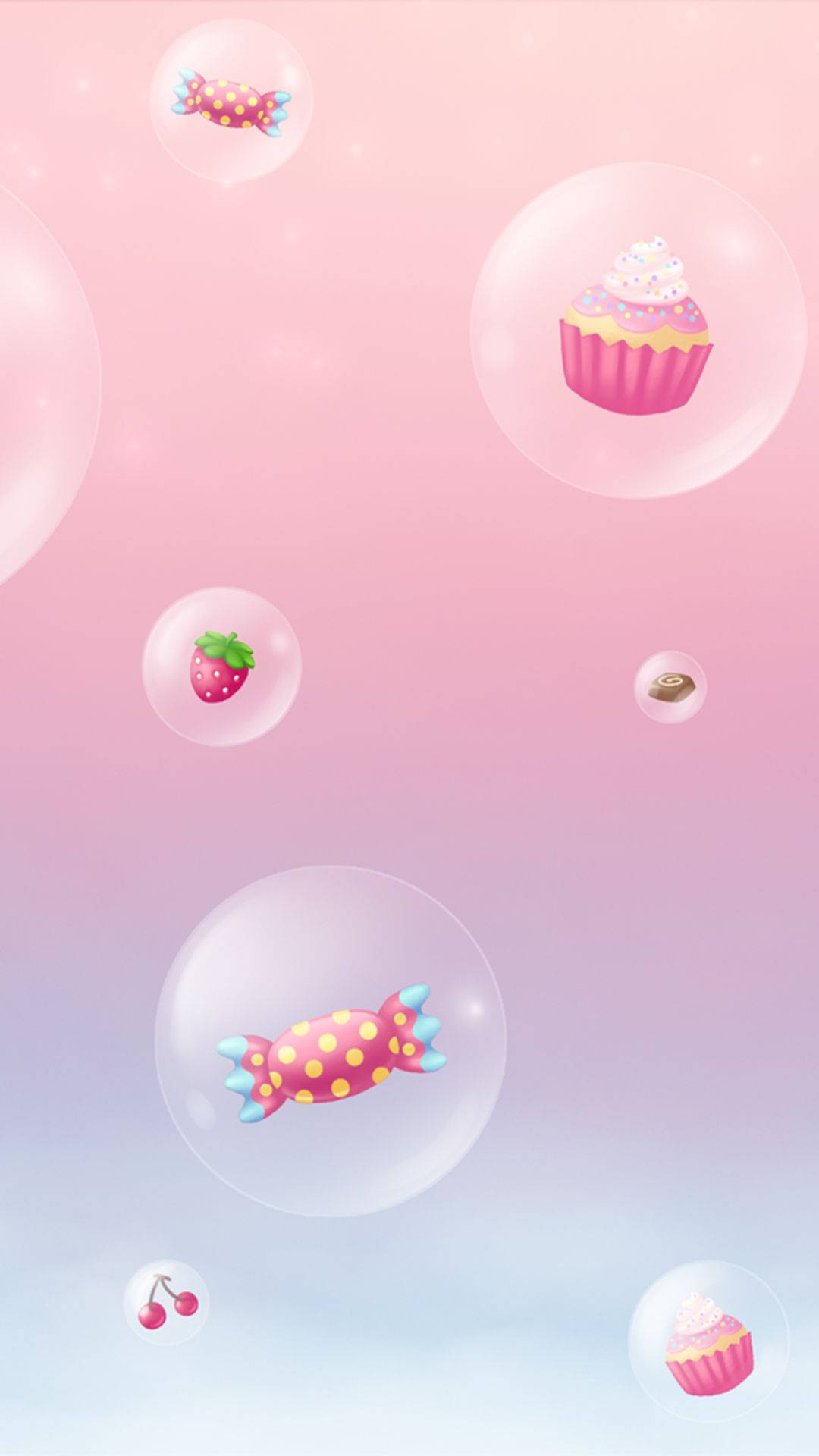 Adorable Sweet Treats Illustration For Iphone Background