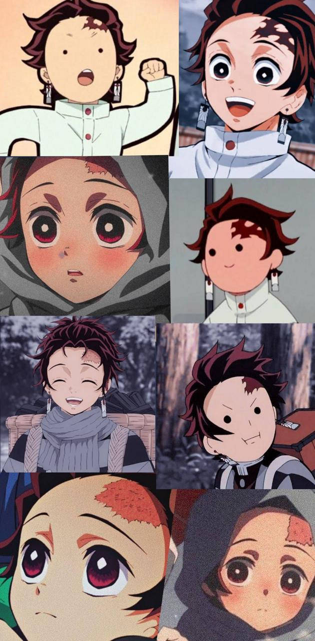 Adorable Tanjiro Aesthetic Background Background