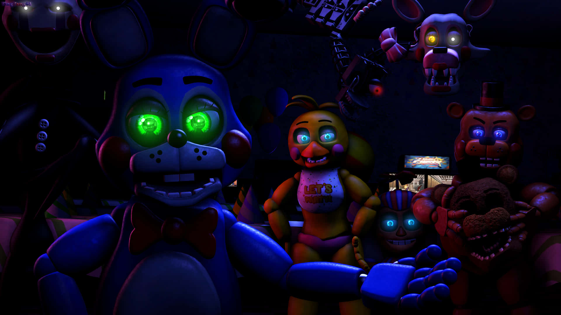 Adorable Toy Bonnie, The Cute Plush Rabbit Background