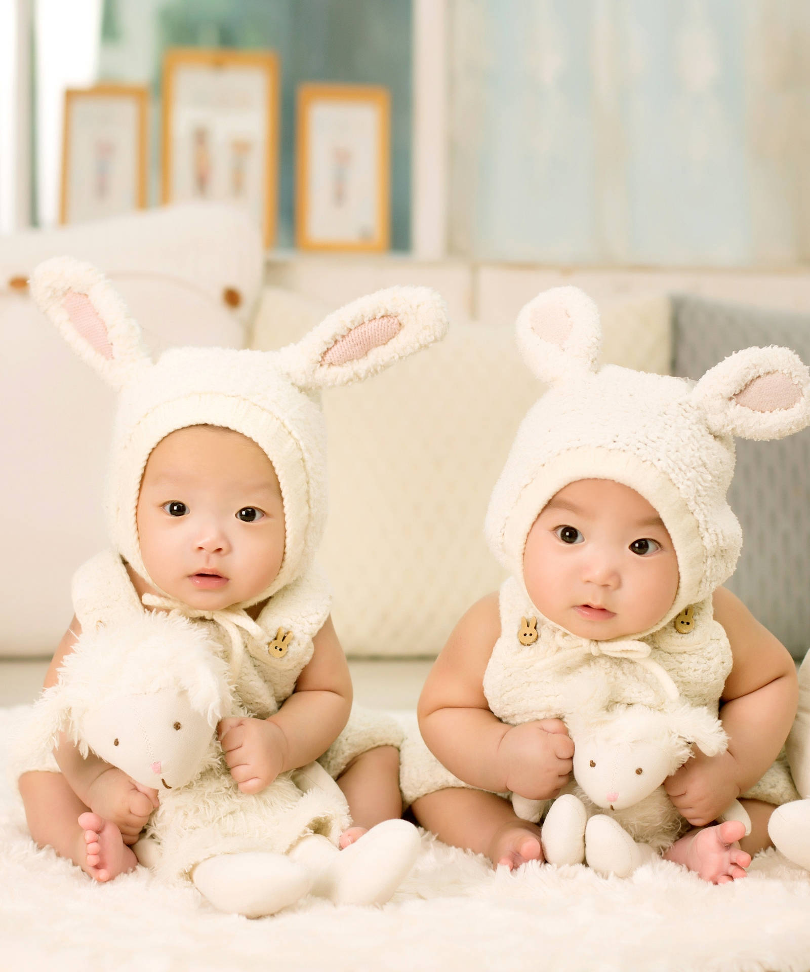 Adorably Cute Babies In Bunny Bonnets