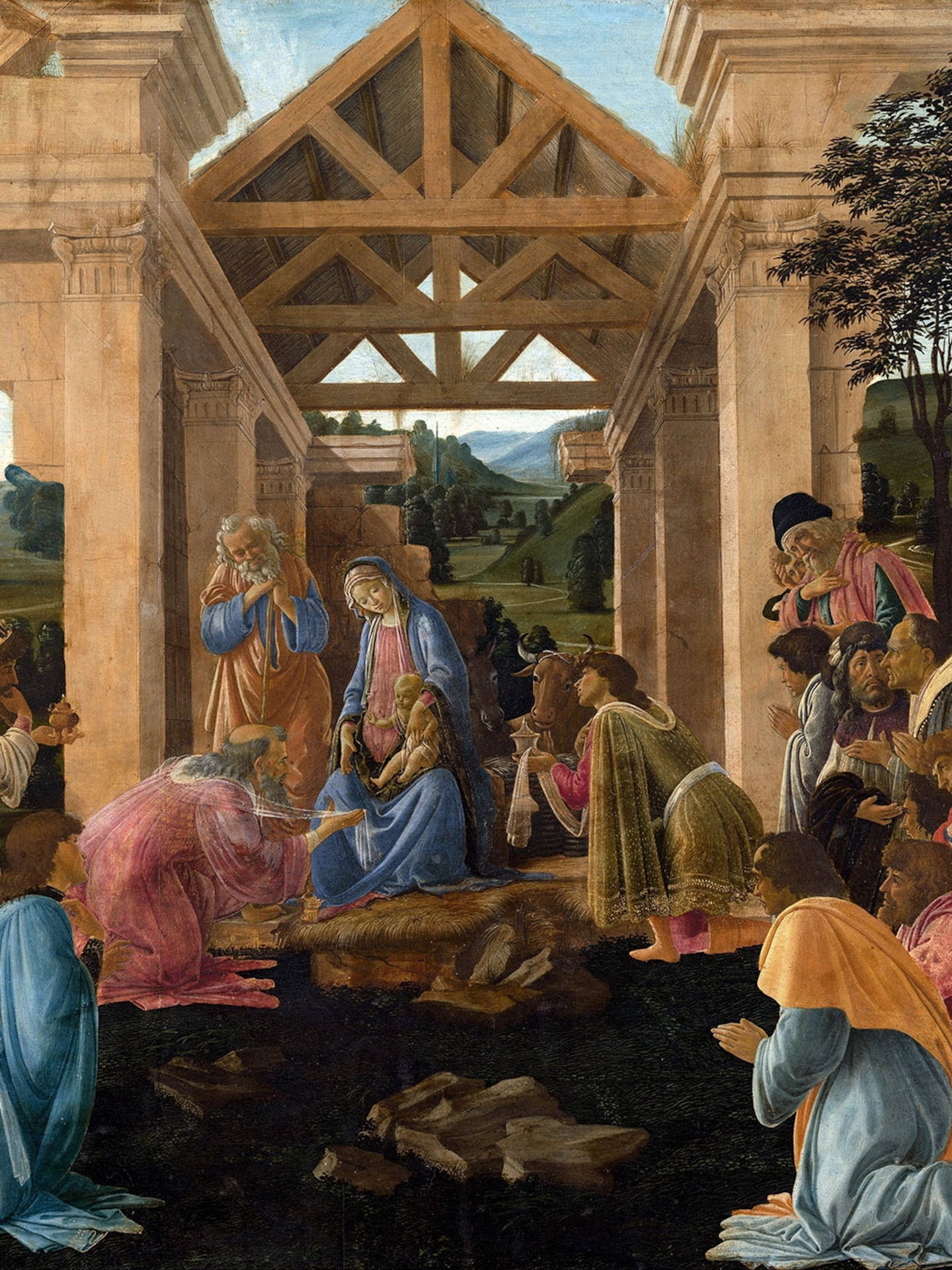 Adoration Of The Magi Or Wise Men Background