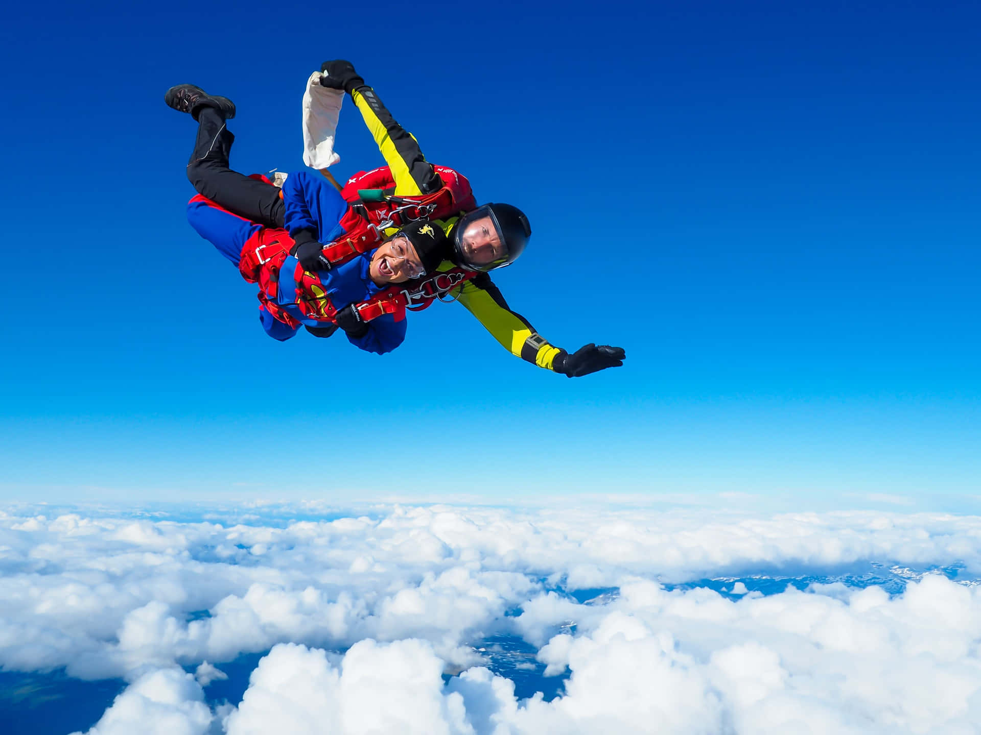 Adrenaline Rush In The Sky: Skydiving Background