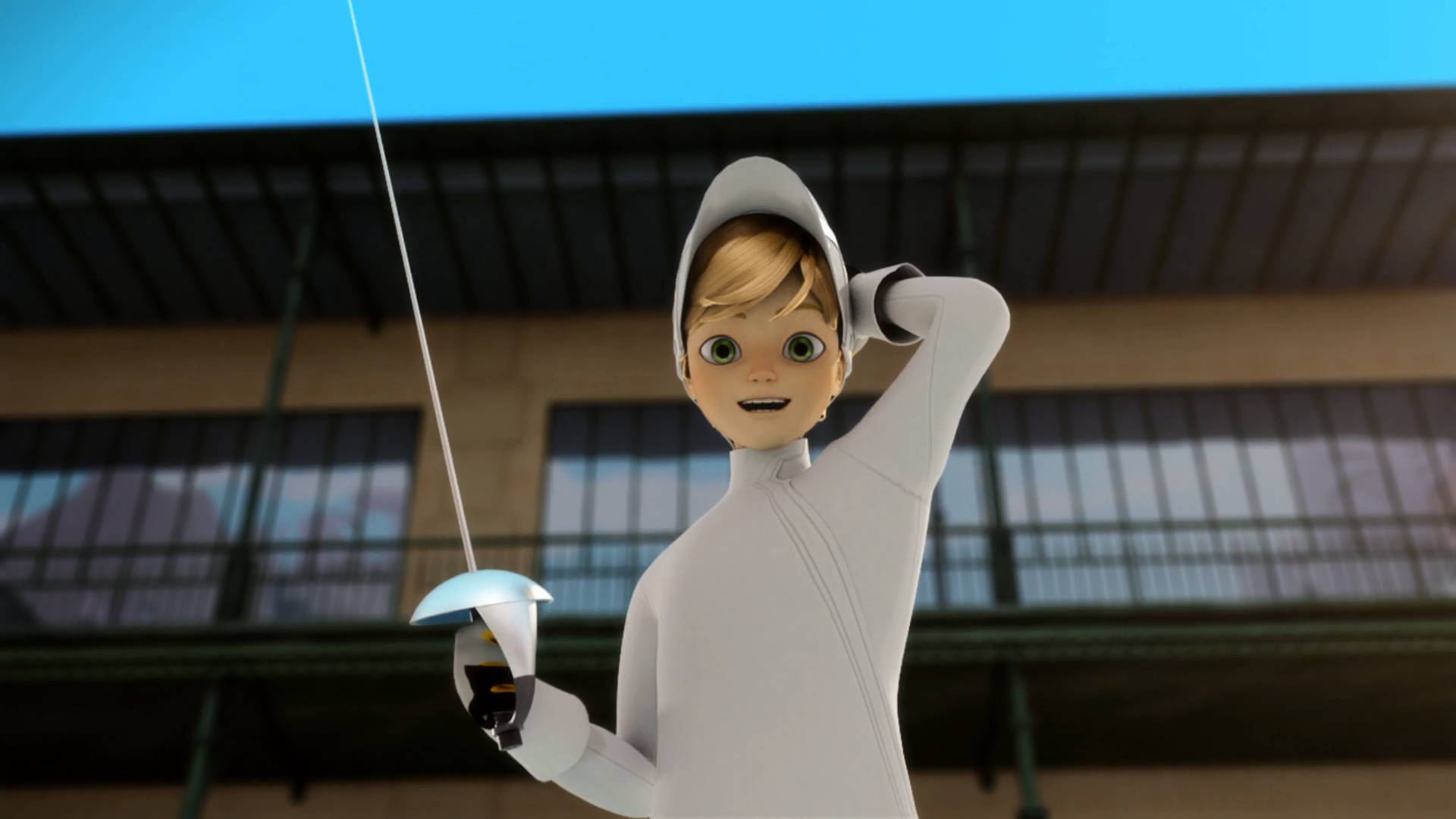 Adrien Agreste Fencing Outfit Background