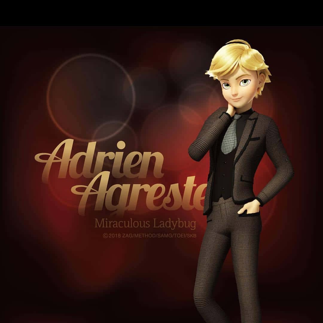 Adrien Agreste From The Beloved Animated Show Miraculous Ladybug Background