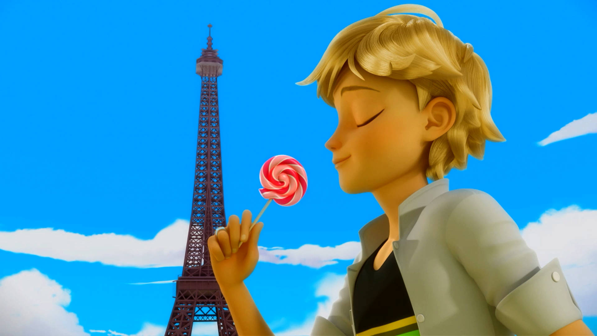 Adrien Agreste Lollipop Photoshoot Background
