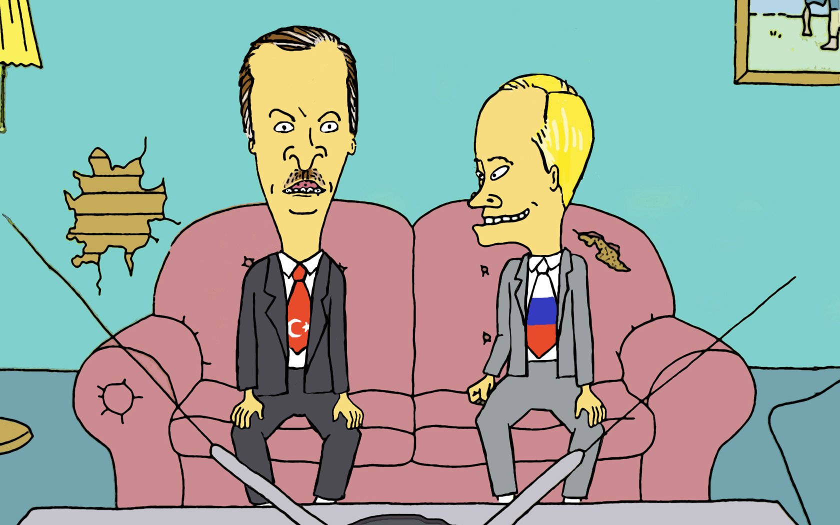 Adult Beavis And Butt Head On Couch