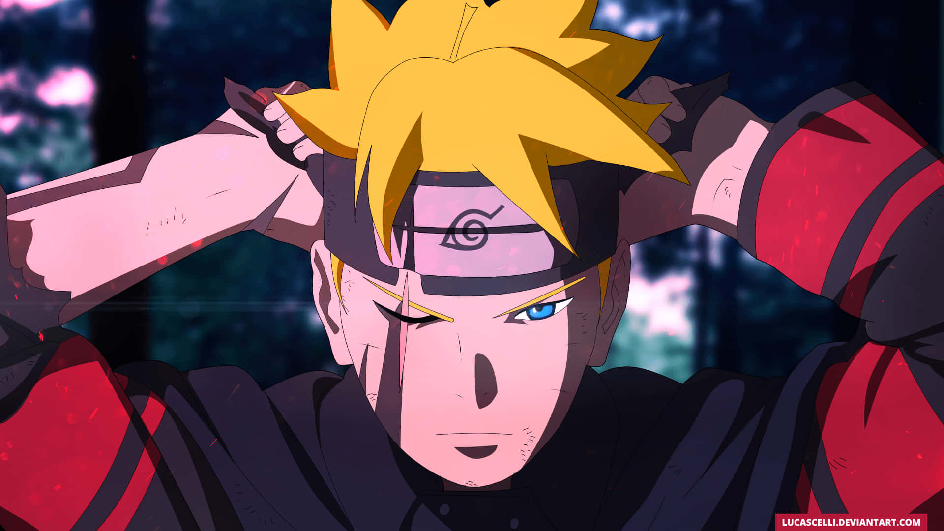 Adult Boruto Ready For The Fight Background