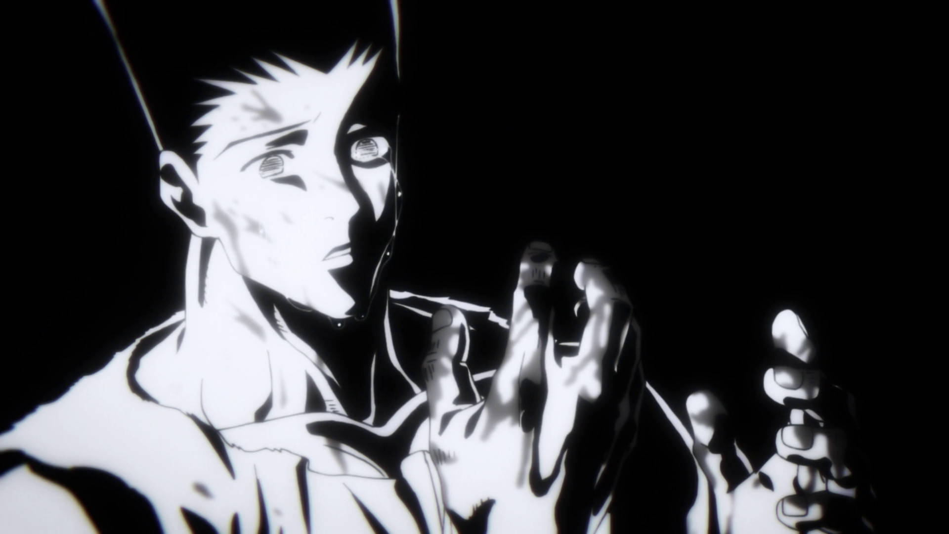 Adult Gon Black And White Background