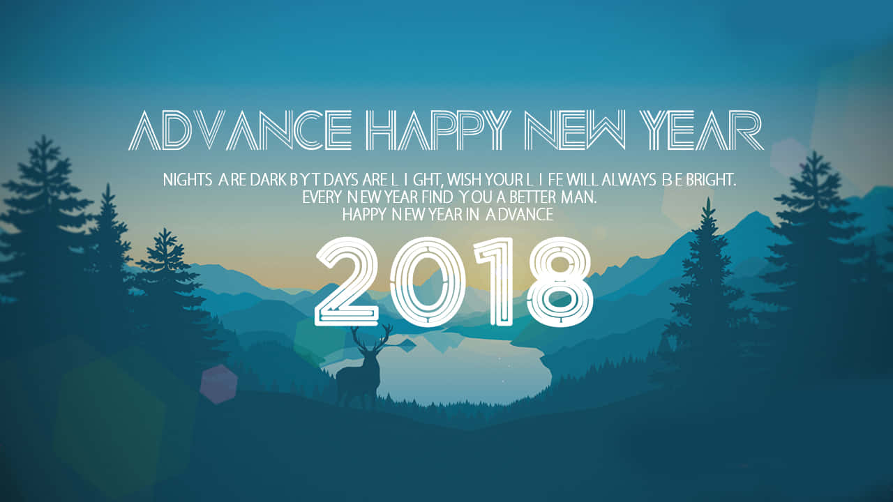 Advance Happy New Year2018 Greeting