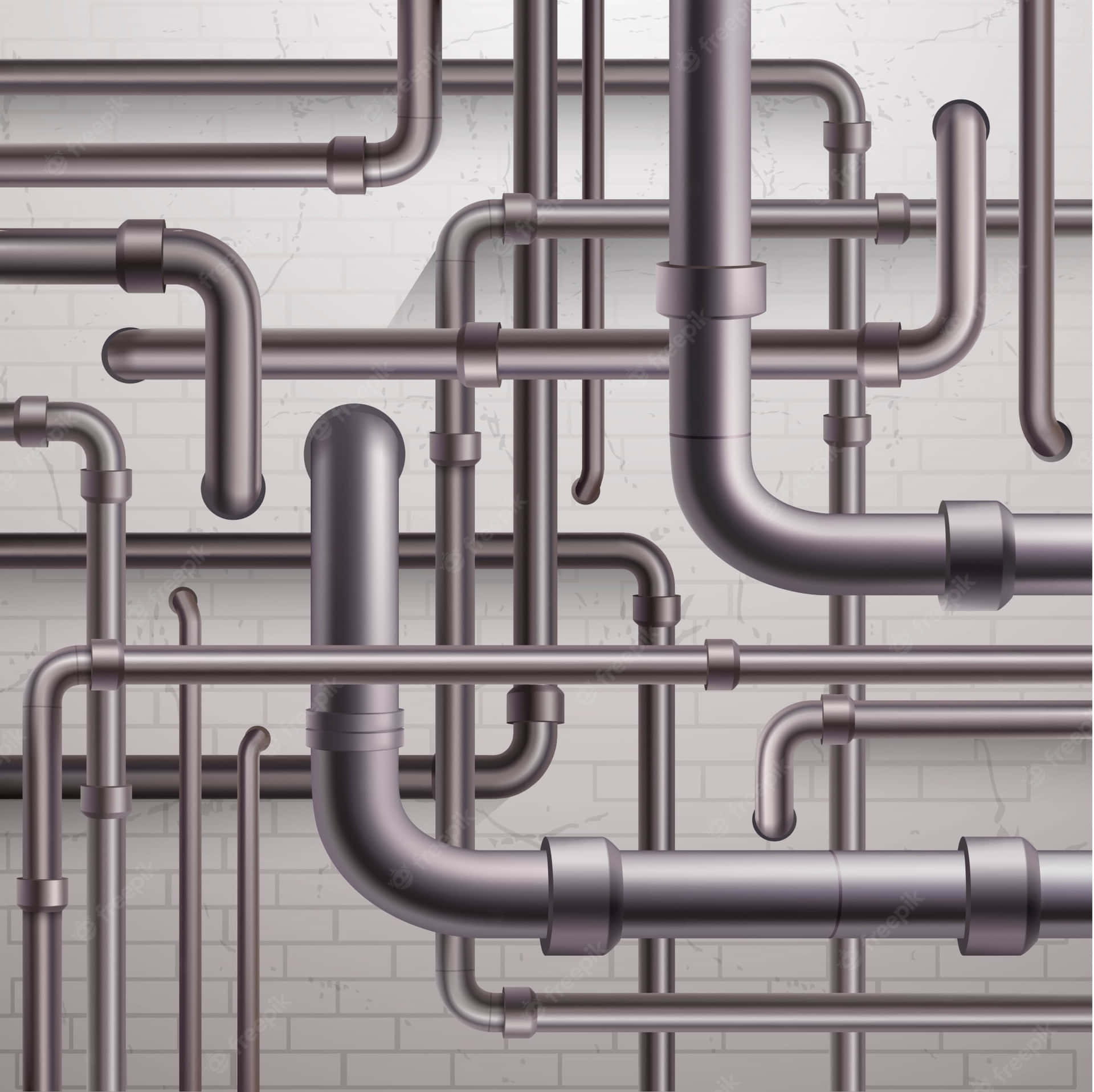 Advanced Digital Pipeline And Plumbing System Background