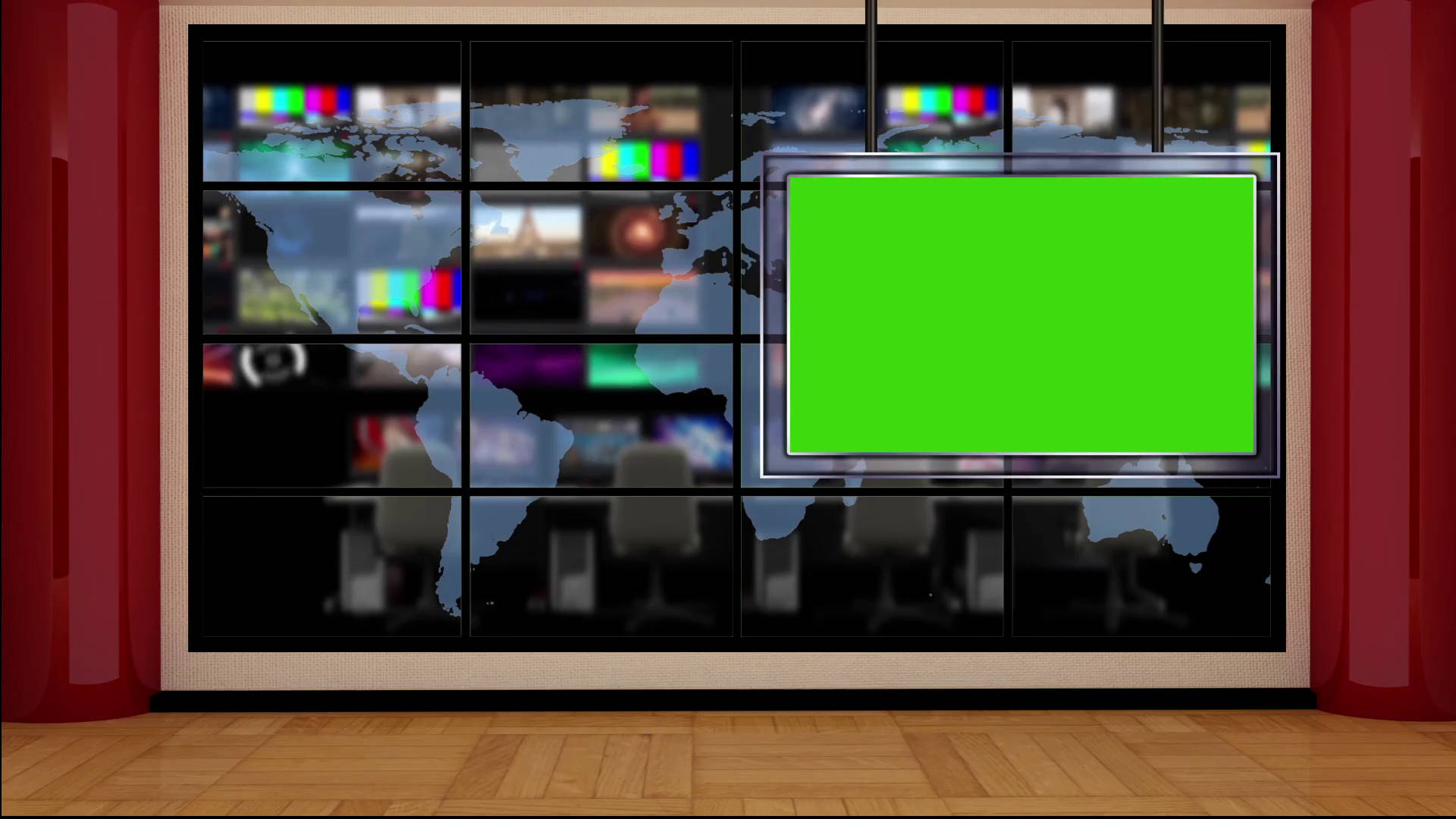 Advanced Green Screen Setup In A Tv Station Background