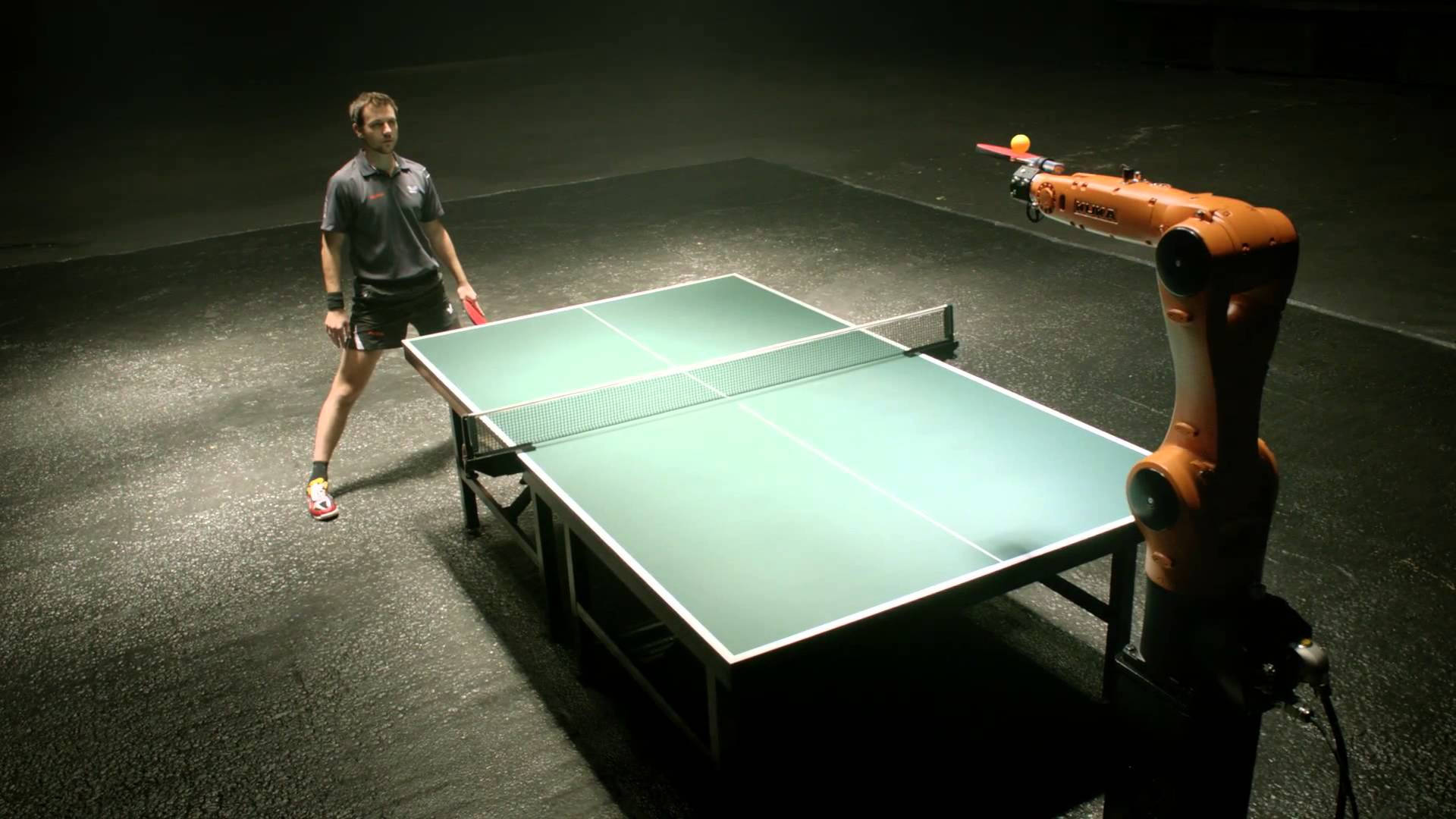Advanced Robotic Table Tennis Player Background