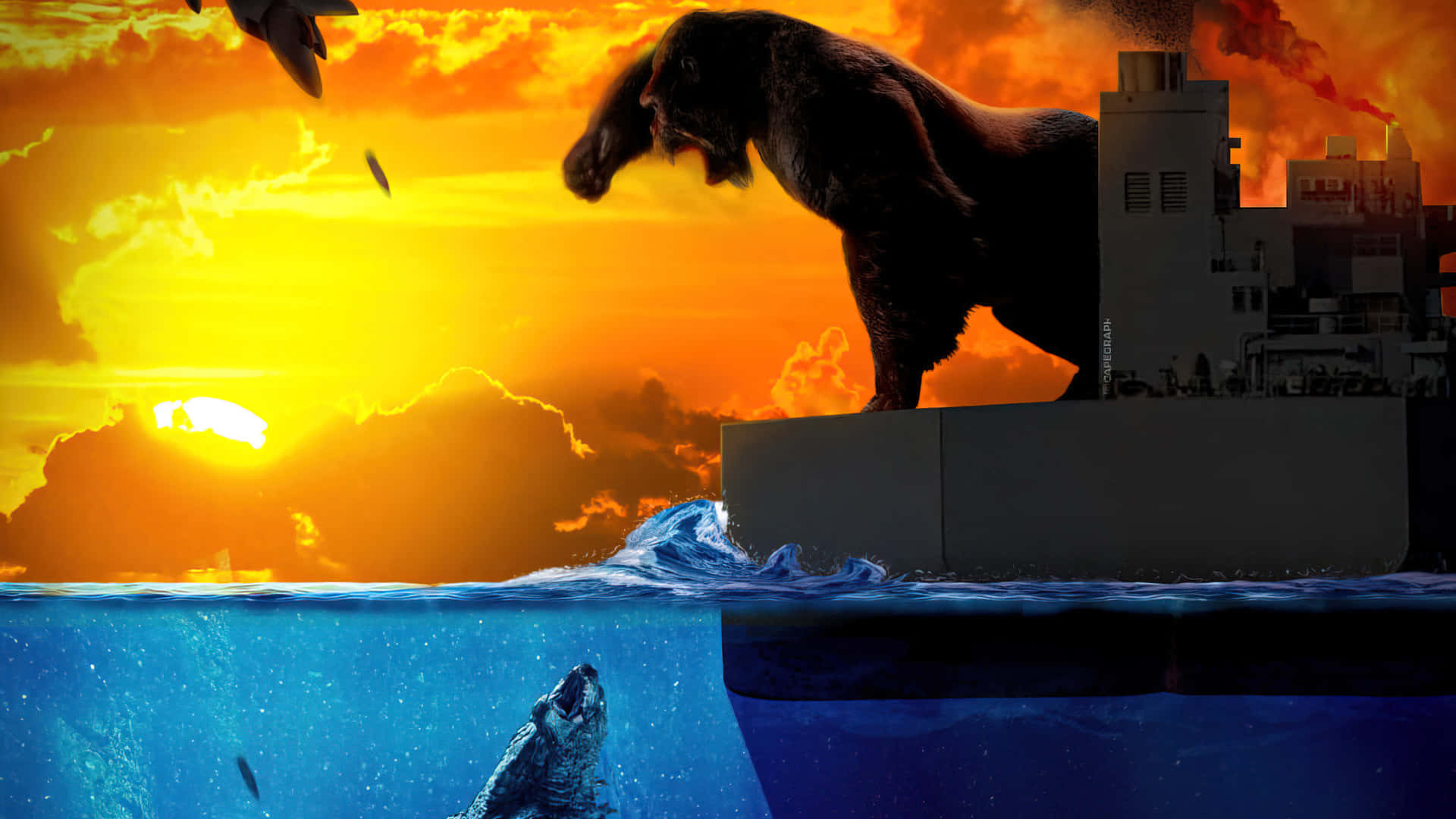 Adventure Awaits In This Thrilling 4k Portrait Of King Kong Background