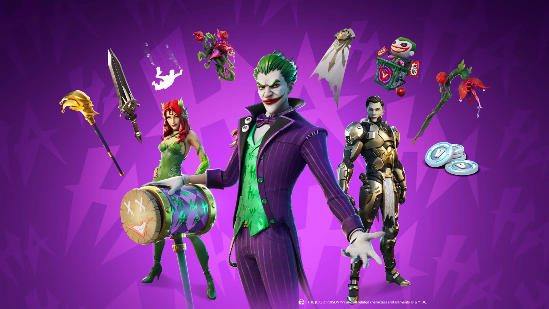 Adventure Awaits - Ready For Fortnite With Purple Prowess Background