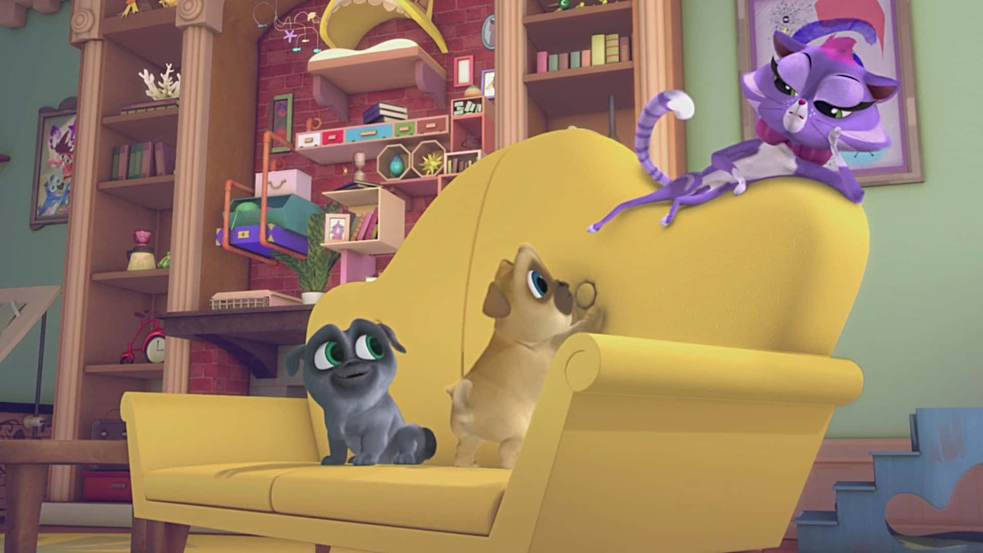 Adventure Awaits With Puppy Dog Pals Background