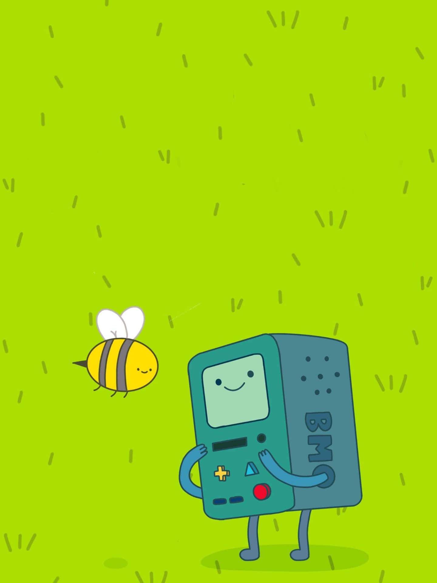 Adventure Time B M Oand Bee Cute Illustration Background
