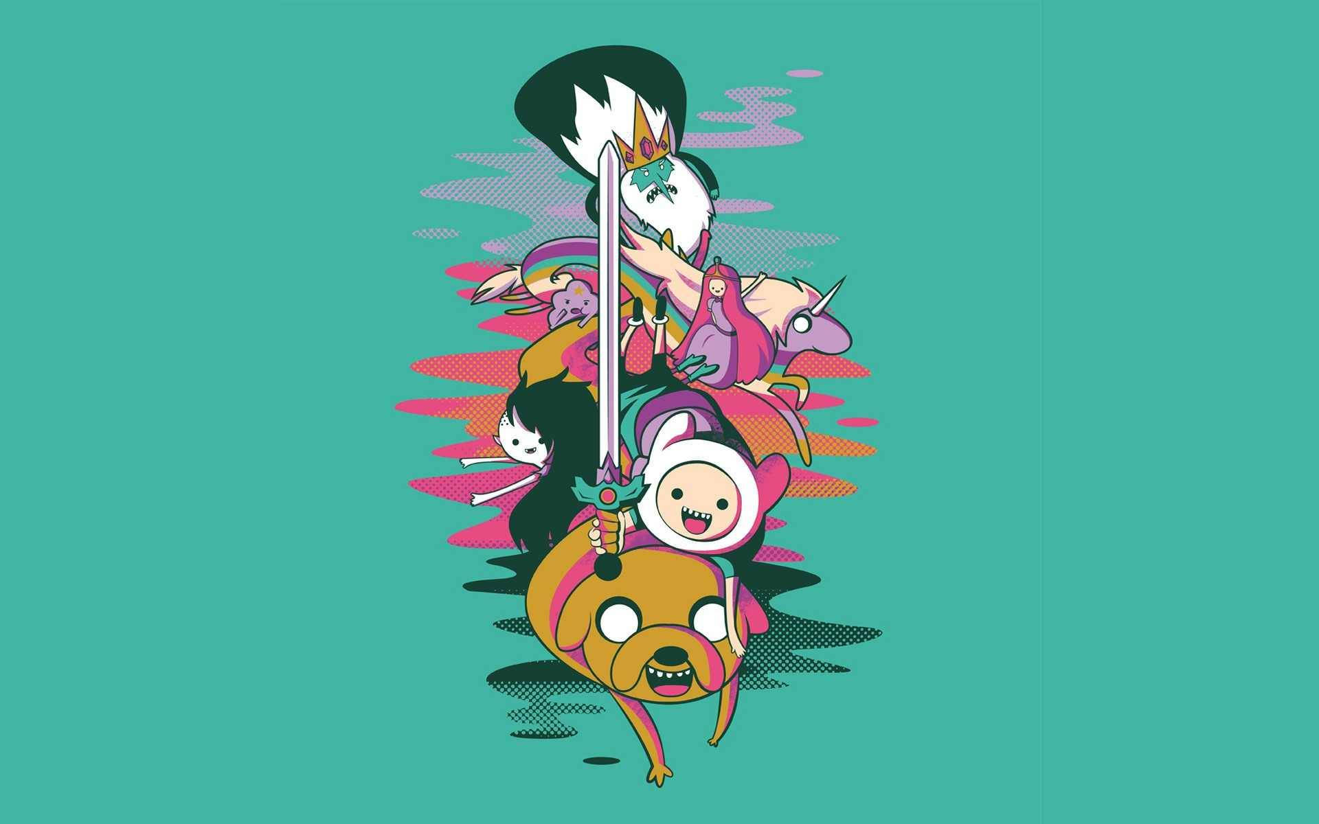 Adventure Time Finn And Friends Tee Background