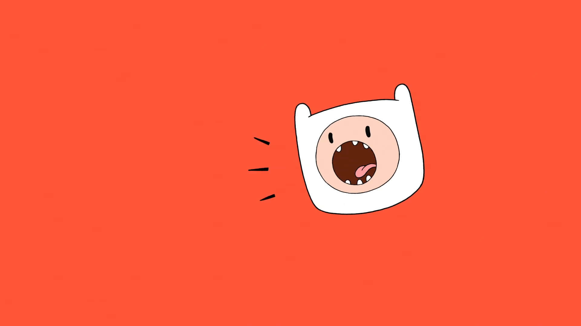 Adventure Time Finn Shouting Background