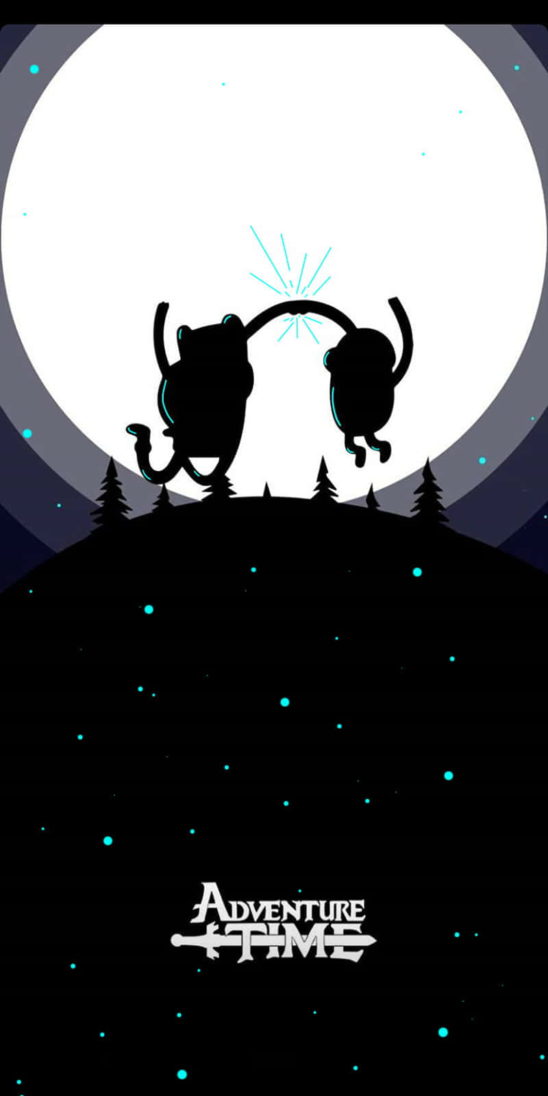 Adventure Time Finnand Jake Silhouette