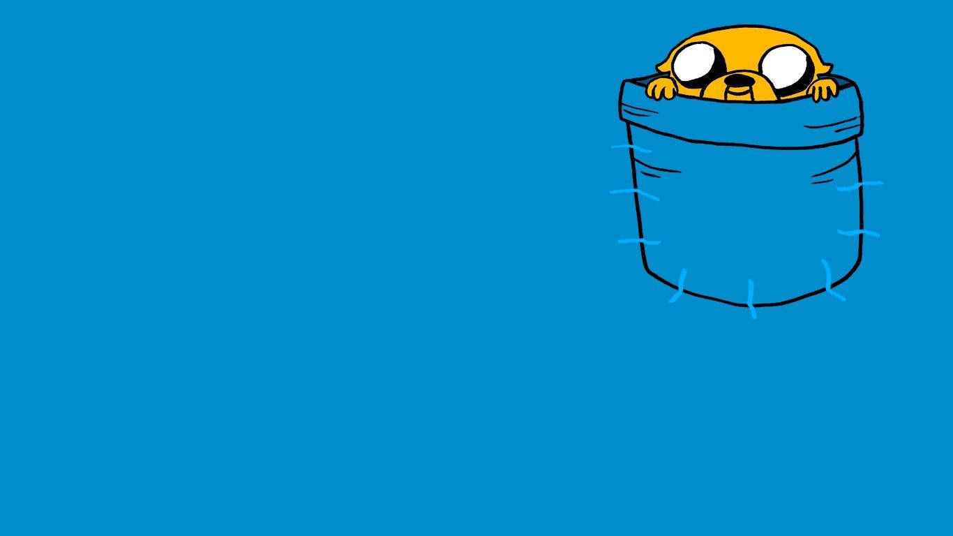Adventure Time Jake In Finn's Pocket