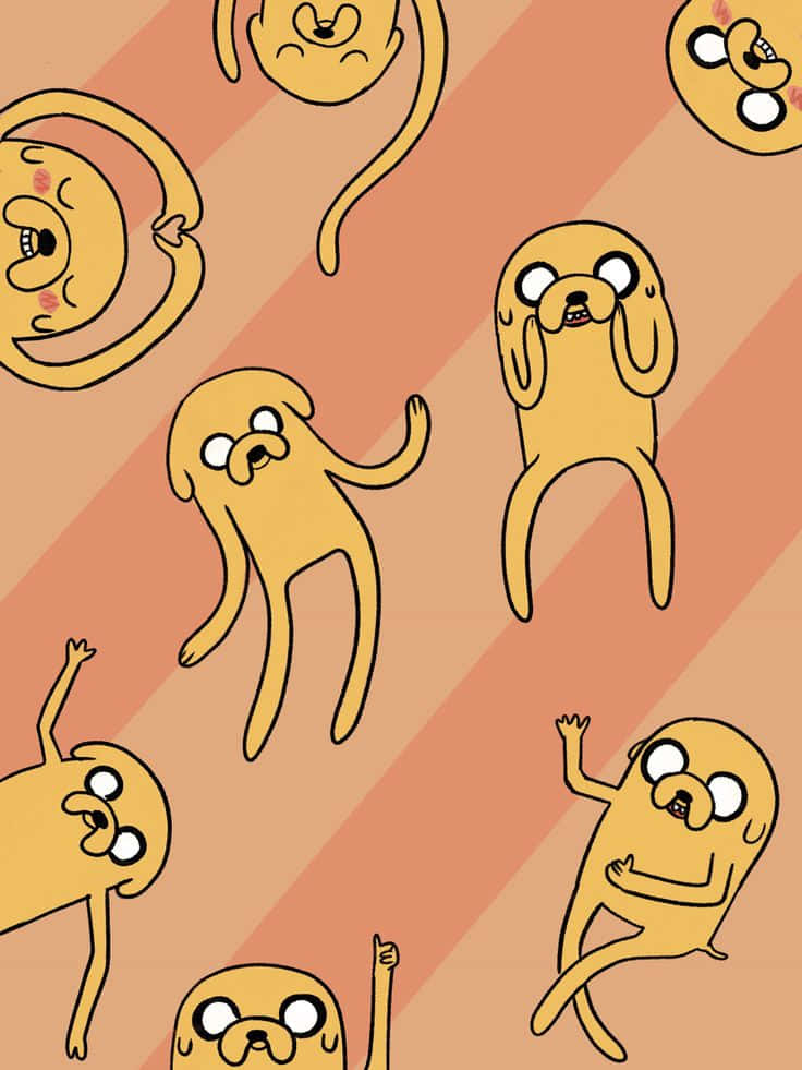 Adventure Time Jake Pattern Background