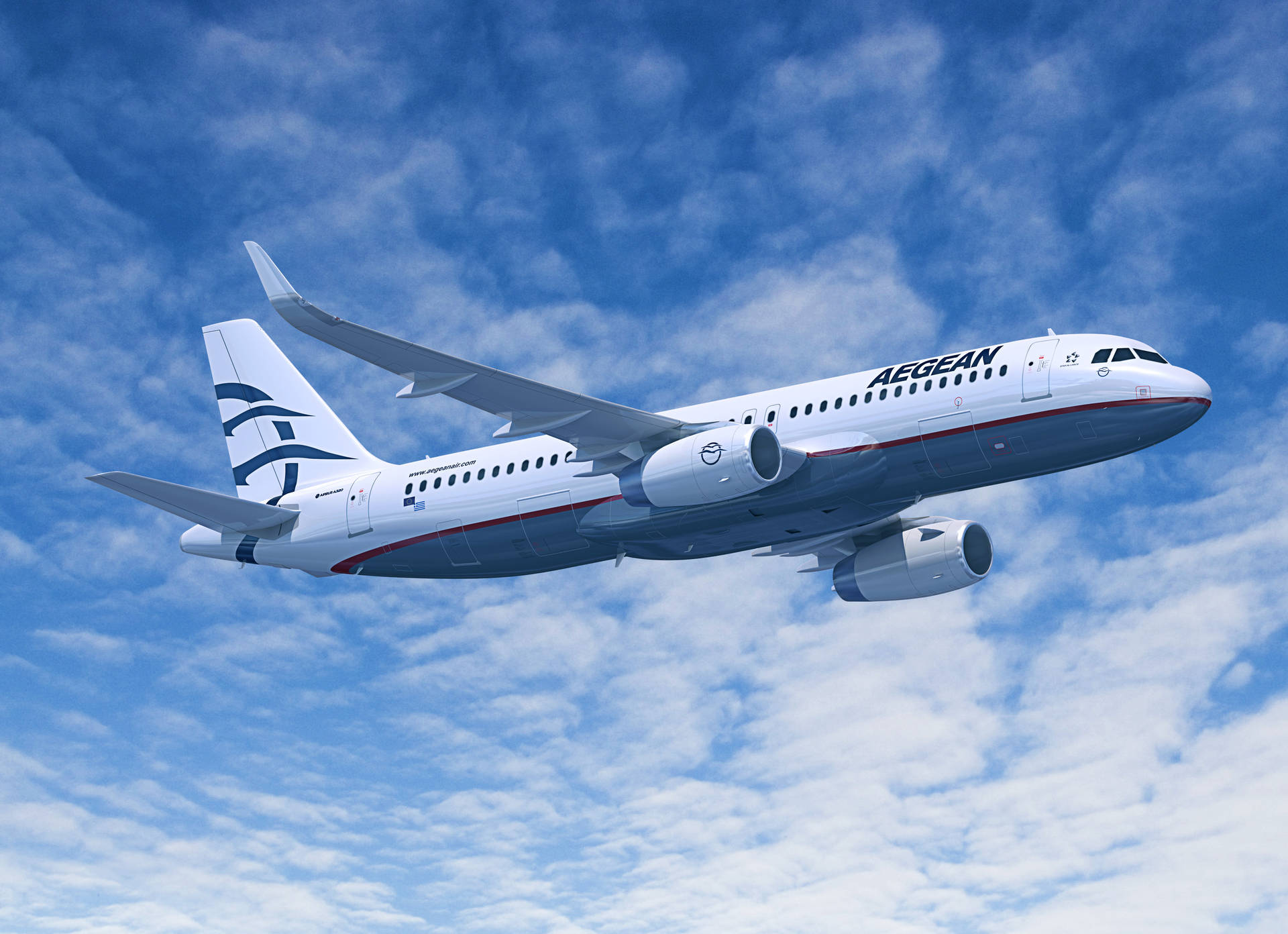 Aegean Airlines Airbus A320 Sea Of Clouds