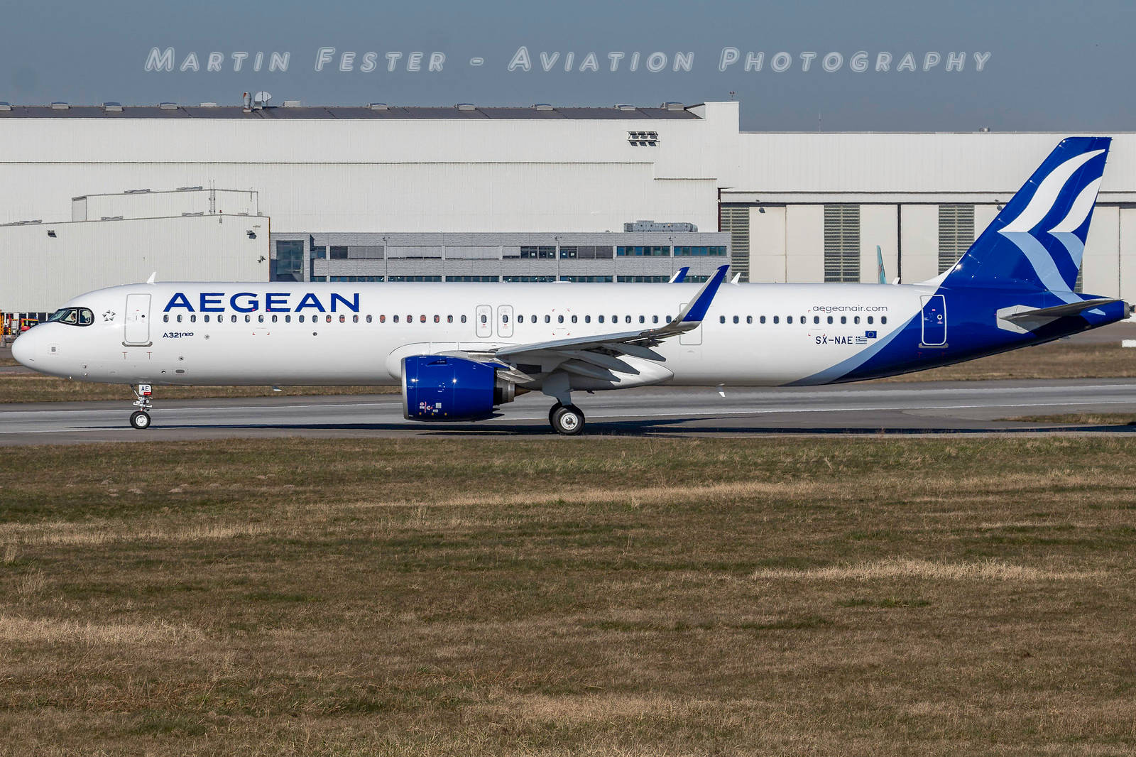 Aegean Airlines Flag Carrier A321-271nx Plane