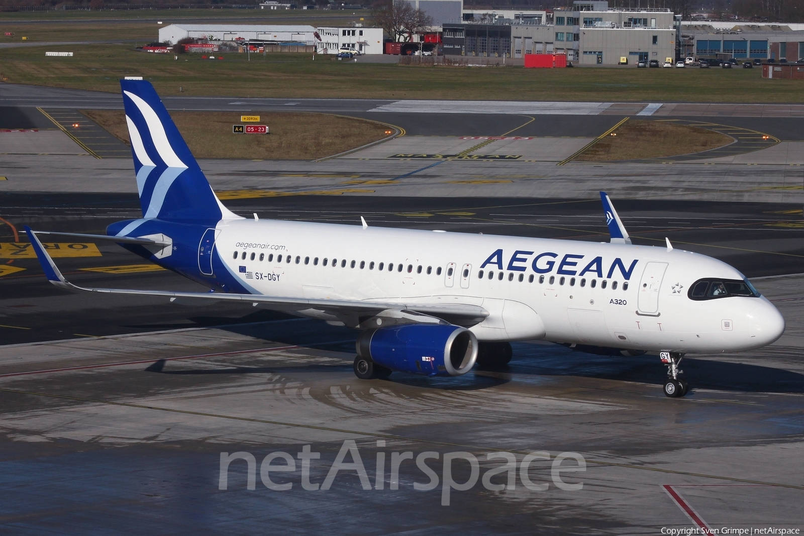 Aegean Airlines Flag Carrier Airbus A320-271n On Standby