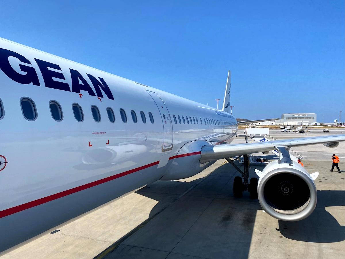 Aegean Airlines Flag Carrier Airbus A321 On Standby