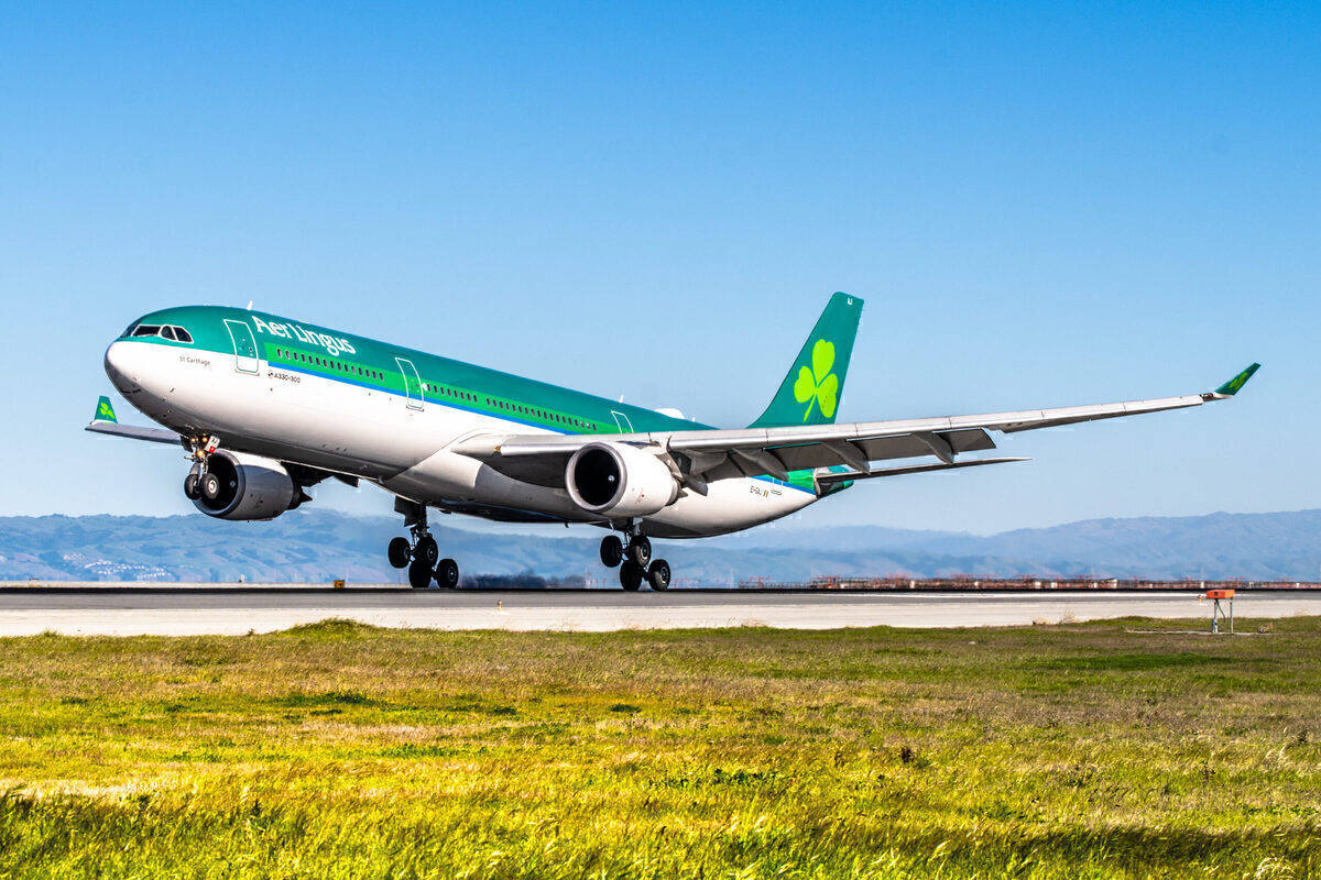 Aer Lingus Airplane Boarding Background