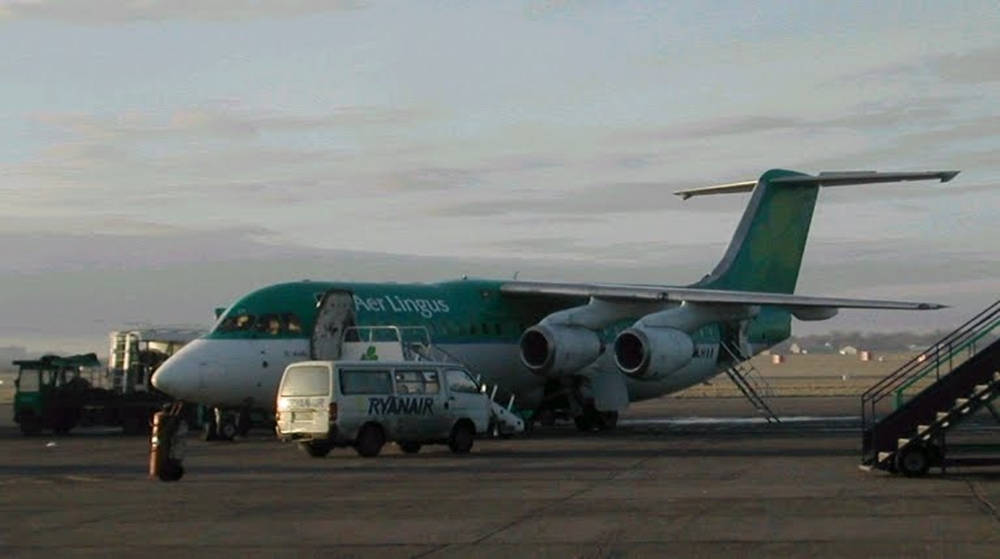 Aer Lingus Cargo Plane In Mid-flight