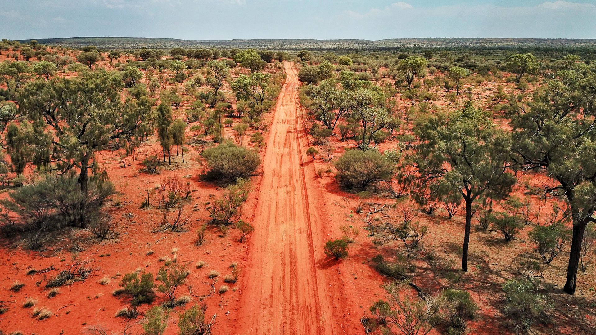 Aerial Australian Outback View Background