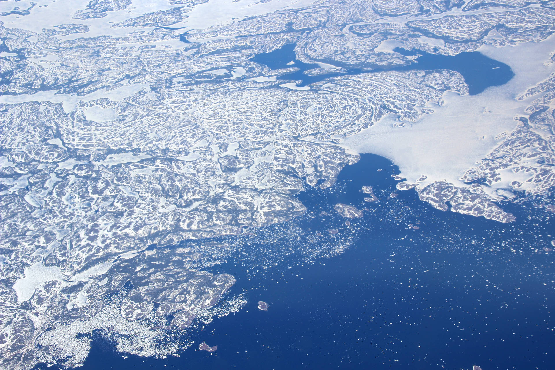 Aerial Greenland Ice Sheet Background