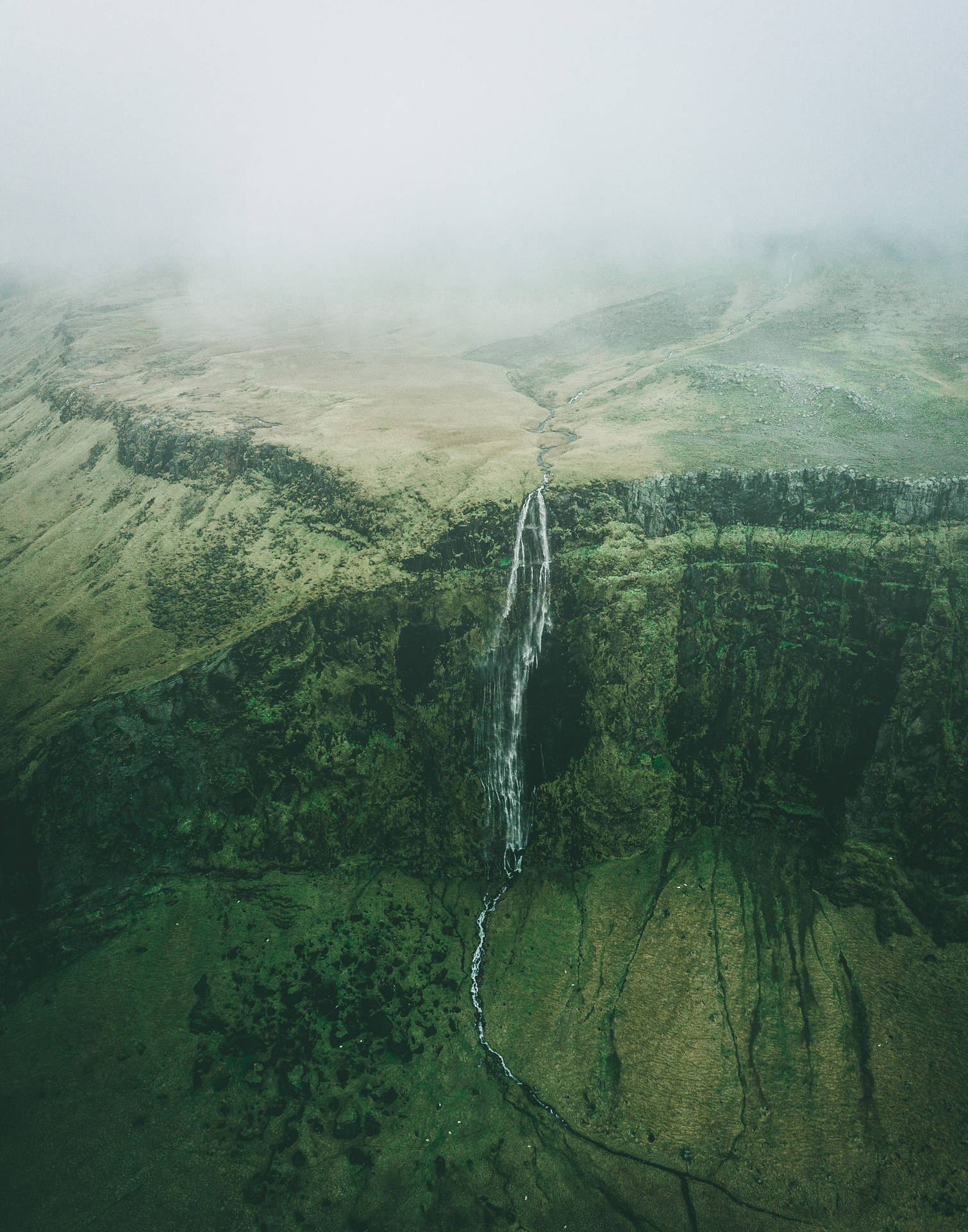 Aerial Mountain Nature Scenery Background