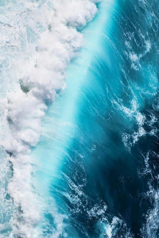 Aerial Ocean Waves Texture4 K U H D Background