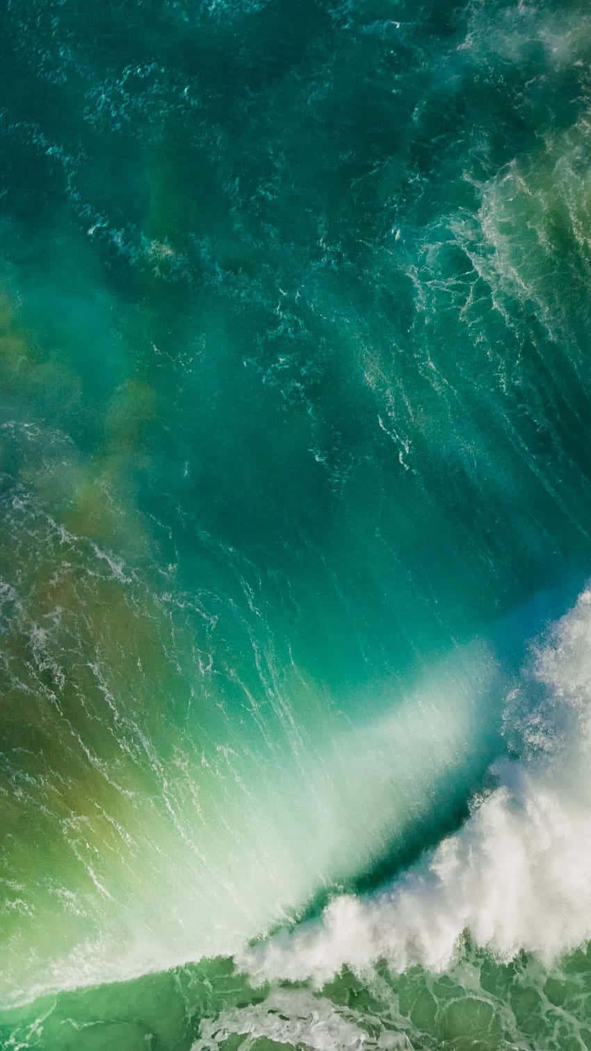 Aerial Ocean Wavesi Phone11 Wallpaper Background